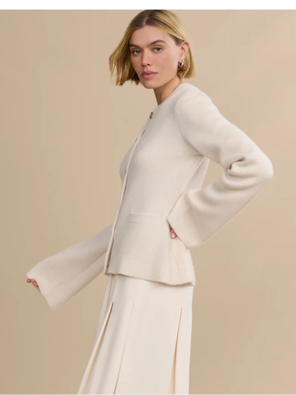 Jenni Kayne Cooper Cardigan in Warm Ivory. Never worn, excellent conditions - Picture 2 of 9